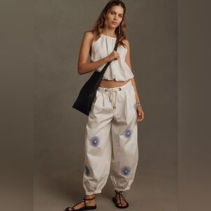 Anthropologie Pilcro Embroidered Pants